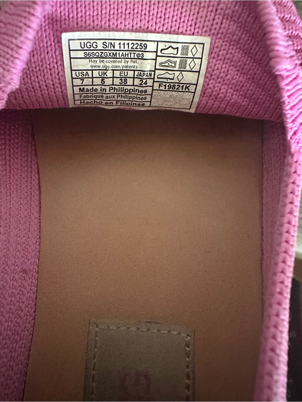 Women’s UGG Sammy slip-on sneakers Pink Size 7 - Picture 4 of 7